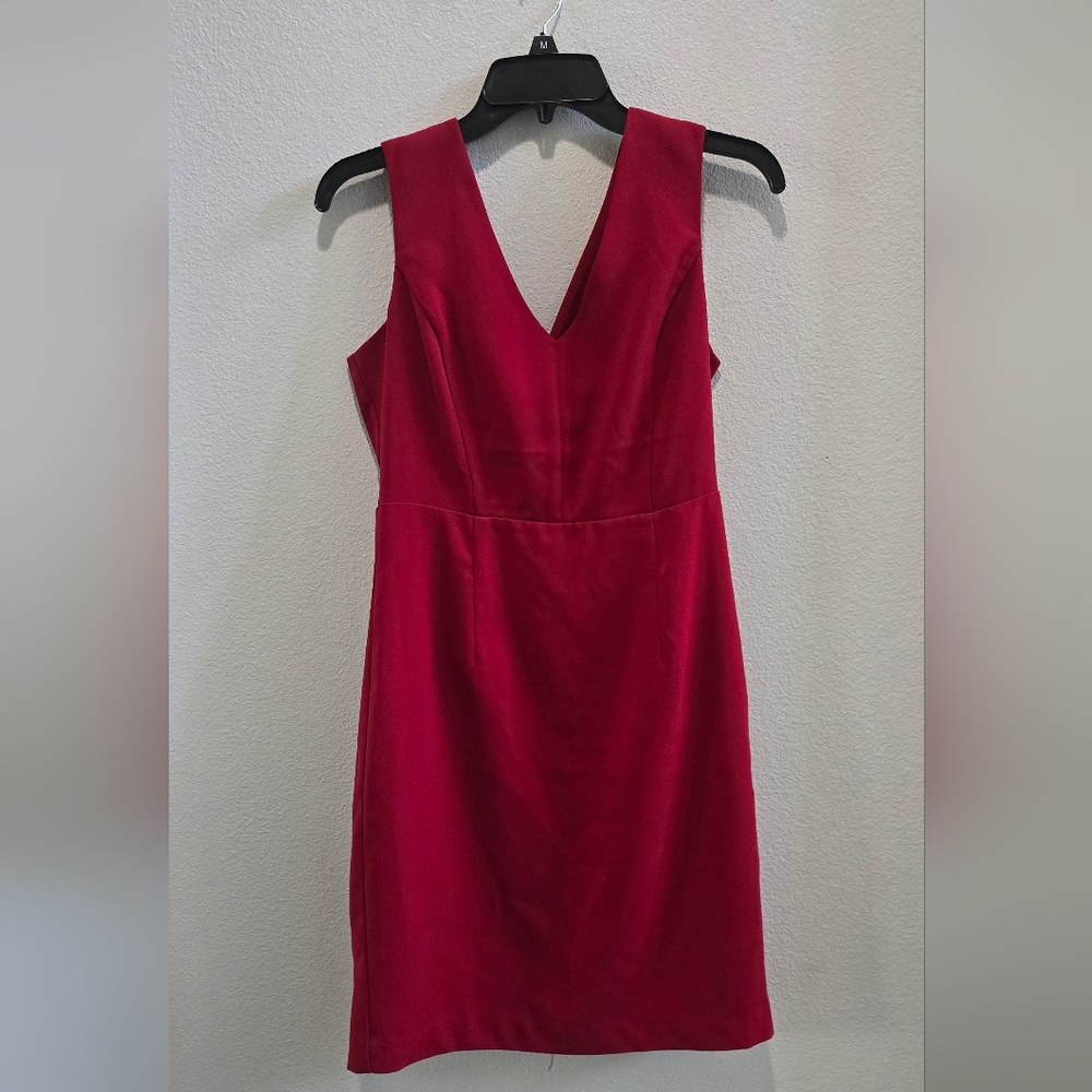 Chic Sleeveless Red Mini Dress